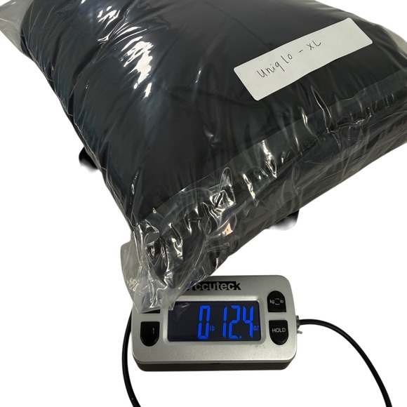 Uniqlo Ultra Light Down Hooded Puffer Jacket Mens XL Black Water Repellent - Picture 9 of 9